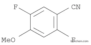 Molecular Structure of 1007605-44-8 (2,5-DIFLUORO-4-METHOXYBENZONITRILE)